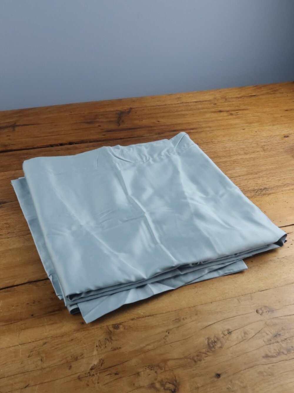 CITY FURNITURE REST & RENEW BLUE COTTON SATEEN KING SHAM SET 2 PIECES NEW